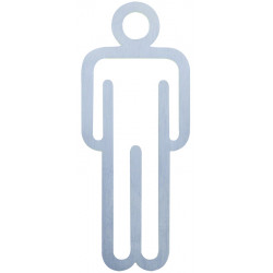 Silhouette WC homme design inox Miniature-1 Silhouette WC homme design inox WAD-310