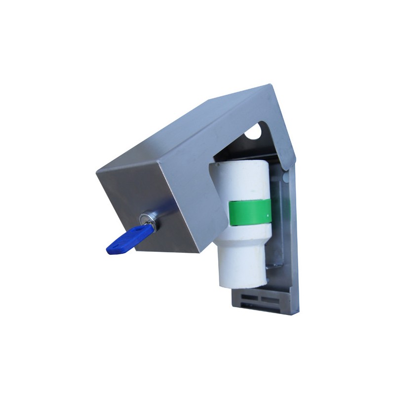 Perfume dispenser without aerosol for WC, public toilets, with lock and key