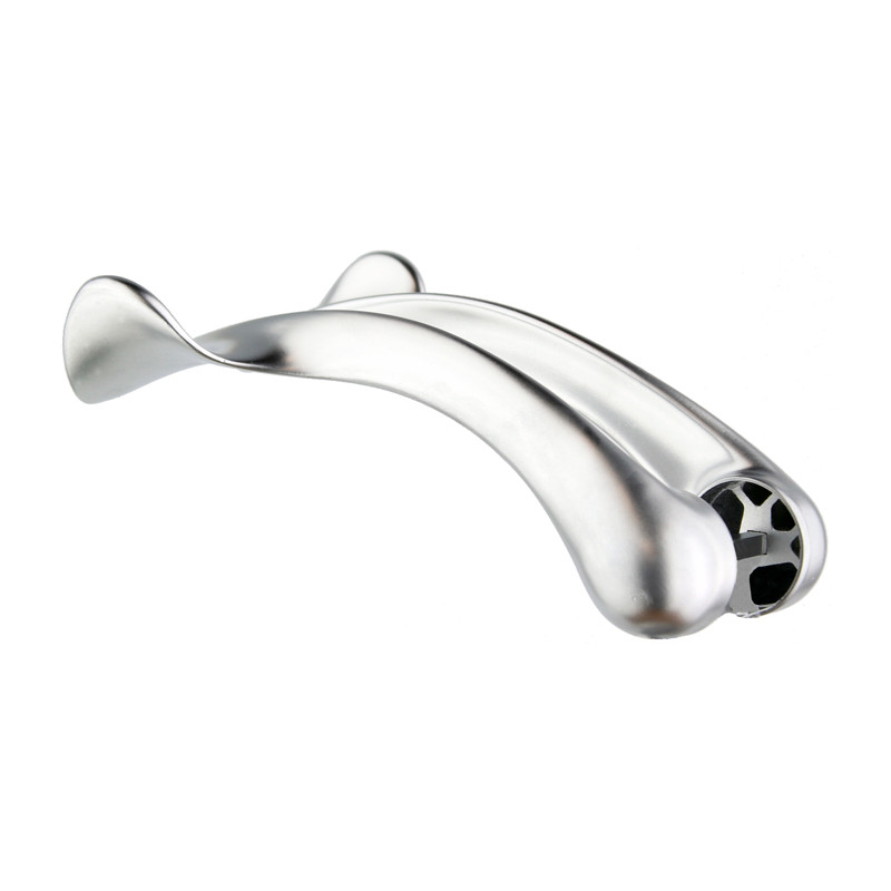 Photo Ergonomic handle open close door with elbow opening silver UL-102