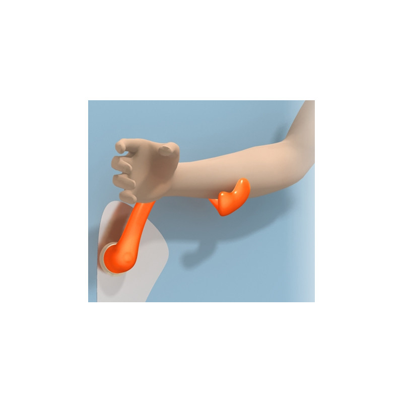 Photo Door handle anti-contamination with door plaque UL-101-O