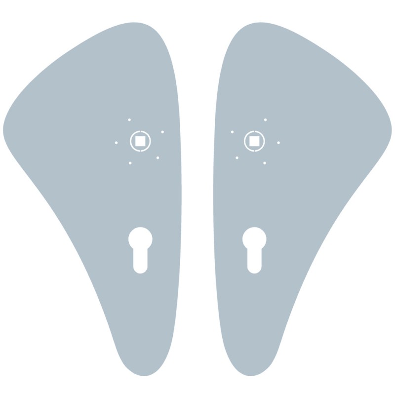 Door plaque stainless steel cylinder