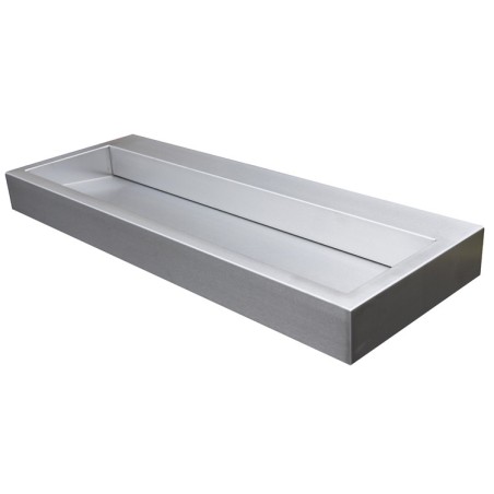 Wash basin in stainless steel design concealed drainage