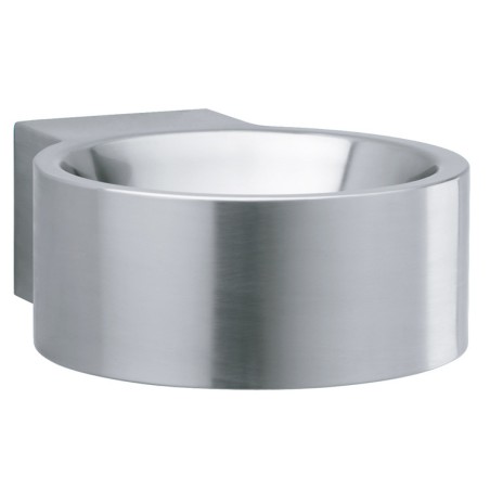 Lave-mains rond mural inox design
