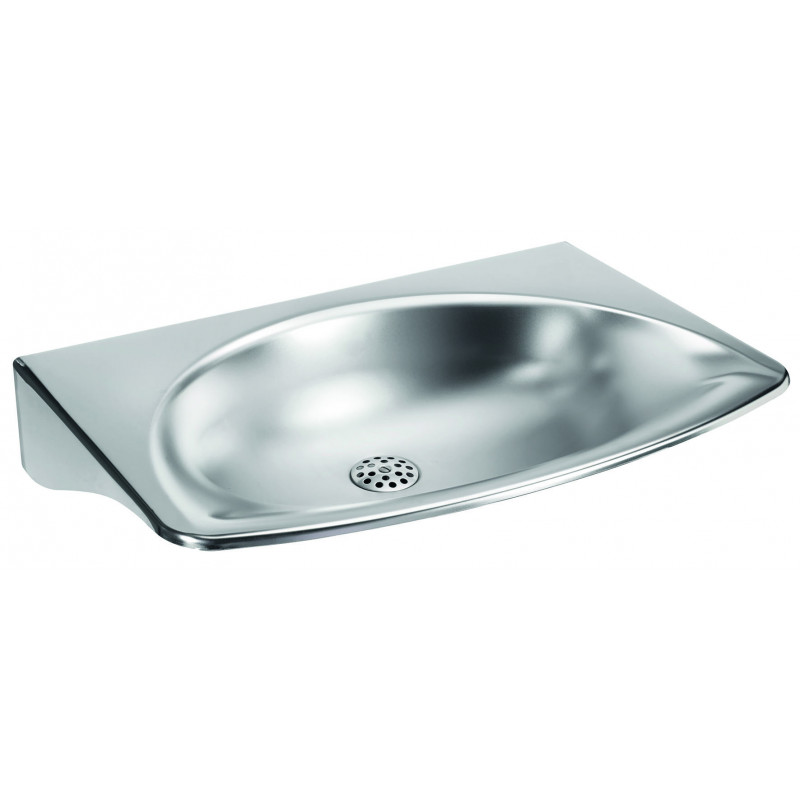 Photo Wash basin moderns wall hung stainless steel LM-301