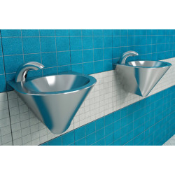 Miniature-2 Lavabo mural inox antivandalisme entièrement fermé LM-217