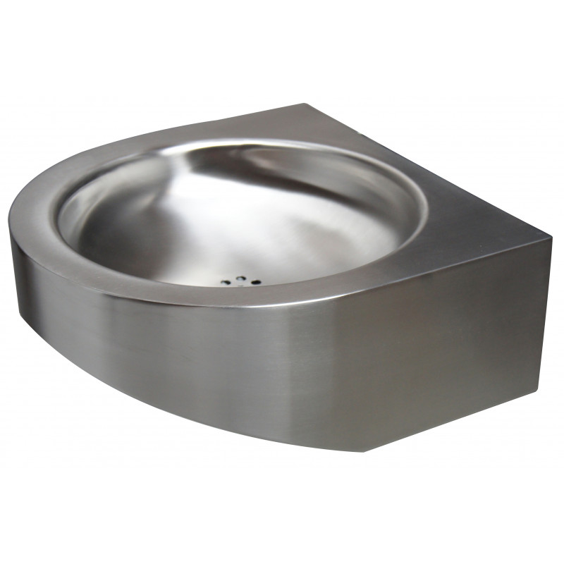 Photo Wash basin vandal proof stainless steel PRM entirely closed LM-110
