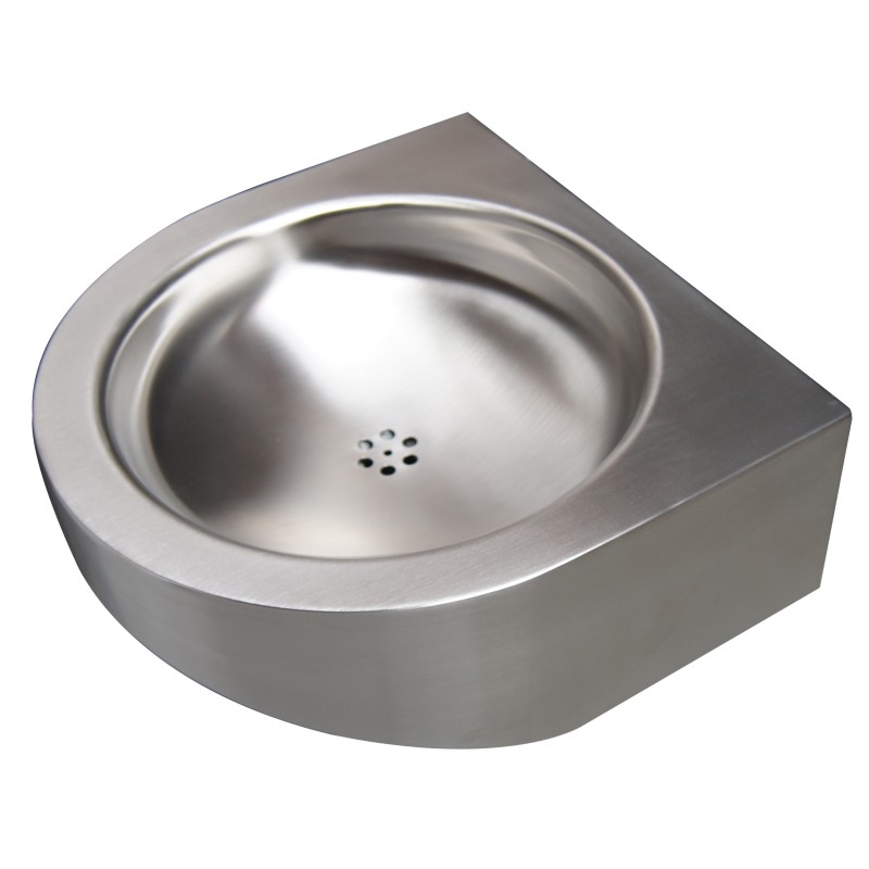 Wash basin stainless steel collective accessibility for handicaps