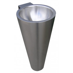 Miniature-1 Fregadero de pedestal cónico de acero inoxidable LP-015-S