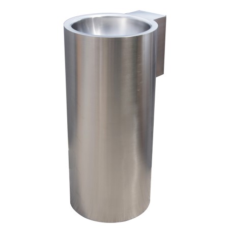 Lavabo colonne design sur pied inox