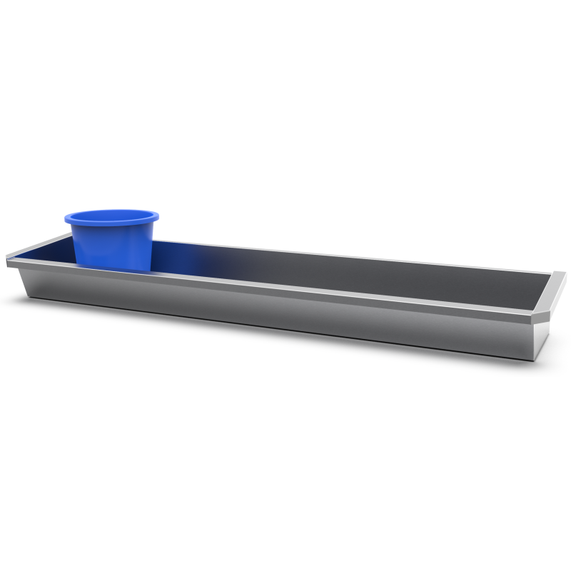 Wash basin stainless steel collective suspended for wall faucets