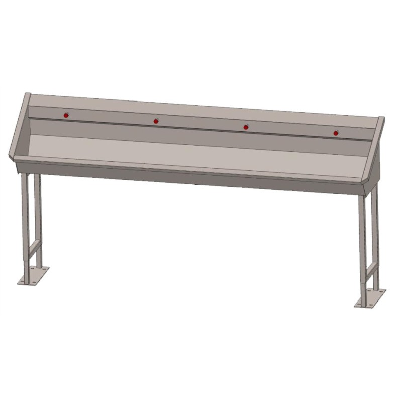 Paire de pieds inox autoportants pour INTER-1