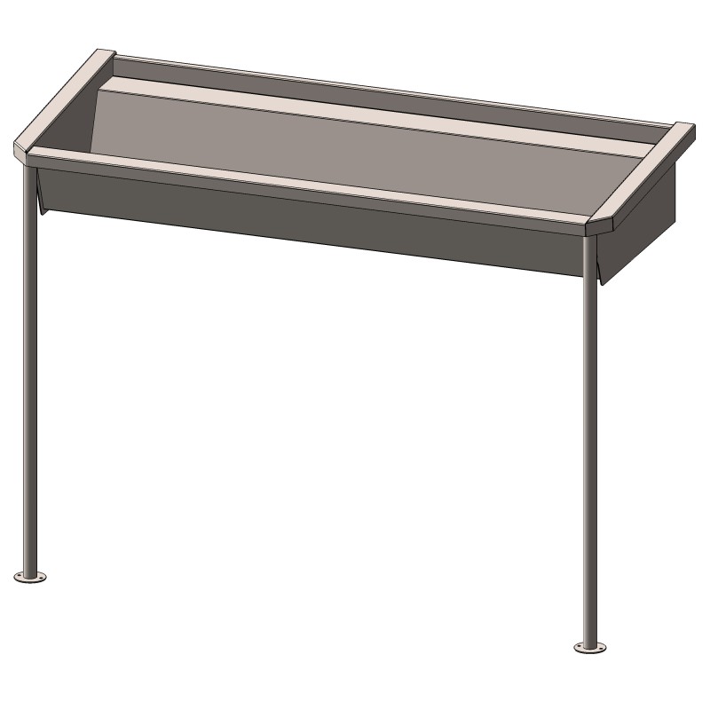 Pair of stainless steel feet for INTER-9