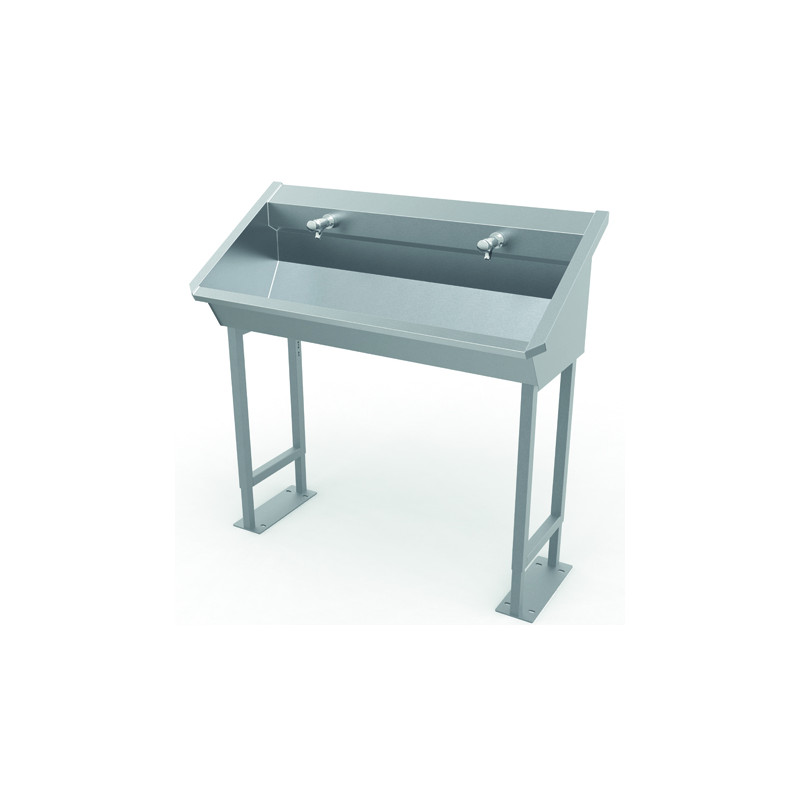 Photo Collective wash basin self standing on foot stainless steel INTER-1P-100