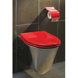 Miniature-1 WC seat wall hung stainless steel  design contemporary polished finish IN-011