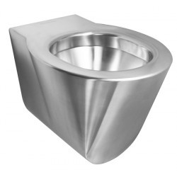 Toilet bowl vandal-proof and design stainless steel suspended OPTIMA