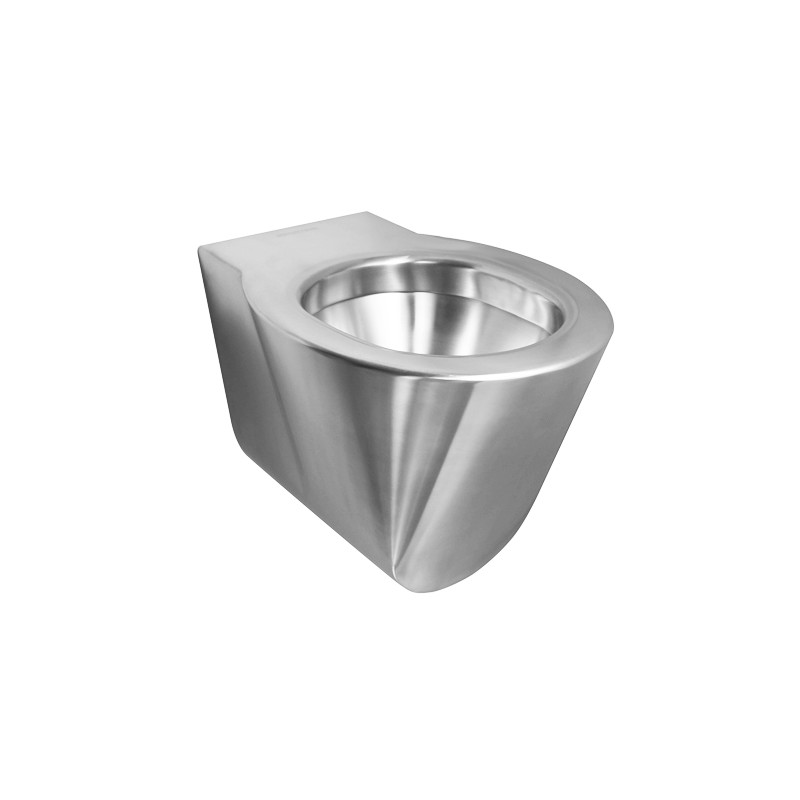 Photo Toilet bowl vandal-proof and design stainless steel suspended OPTIMA IN-011