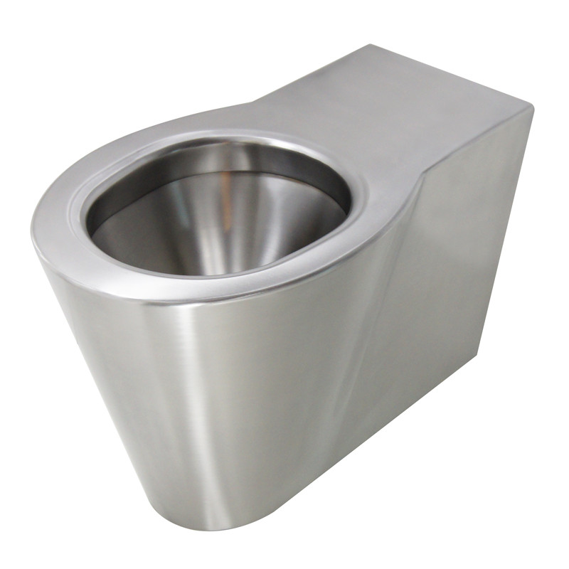 Photo WC stainless steel floor standing design OPTIMA IN-015