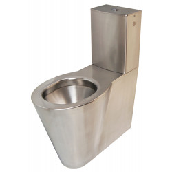 Miniature-1 Stainless steel pedestal toilet for the disabled with OPTIMA tank IN-101-H