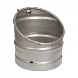 KEG urinario de acero inoxidable con diseño de barril de cerveza y enjuague automático