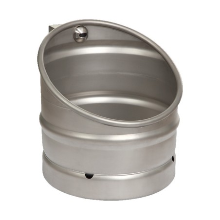 Urinoir design fût de bière KEG inox avec déclenchement automatique