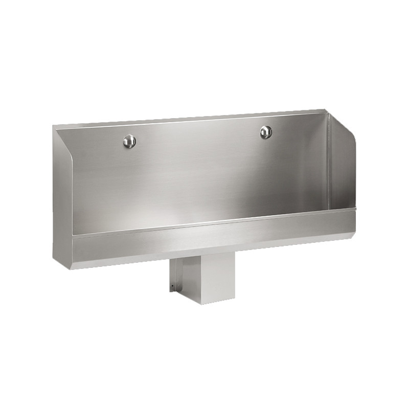 GENWEC: WALL MOUNTED COLLECTIVE URINAL 304 STAINLESS STEEL, 1.800 MM