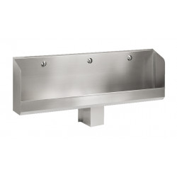 Miniature-1 Collective urinal wall mounted stainless steel with automatic rinse integrated SPN-2T