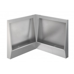 Miniature-0 Urinal stall in stainless steel floor or mall standing URPX-600P