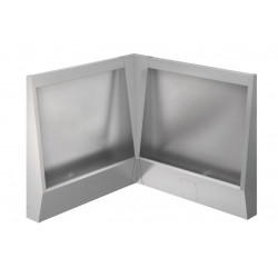 Miniature-1 Urinal stall in stainless steel floor or mall standing URPX-600P