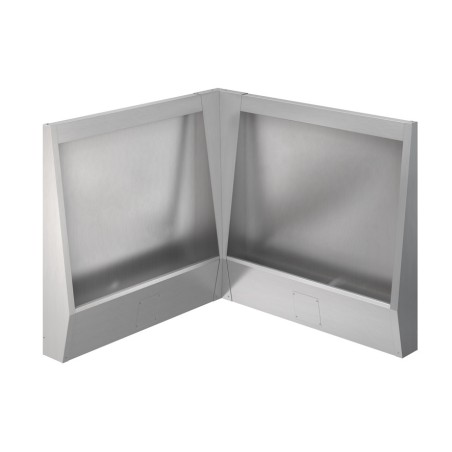 Stalle urinoir inox à poser au sol avec montage en L
