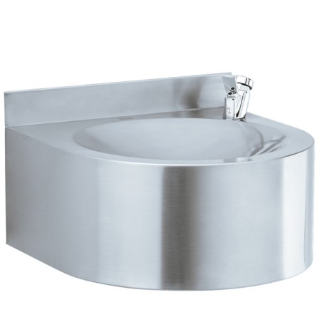 Fontaine à boire murale acier inox brossé
