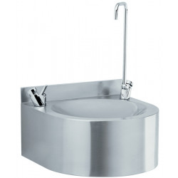 Miniature-0 Fontaine murale inox à boire avec bec haut remplissage carafe FB-005-S