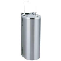 Miniature-0 Fresh water fountain stainless steel on foot semi-column glass filling and bottle FO-B02