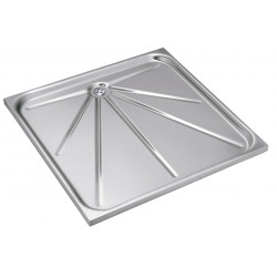 Shower tray stainless steel recessed vandal proof