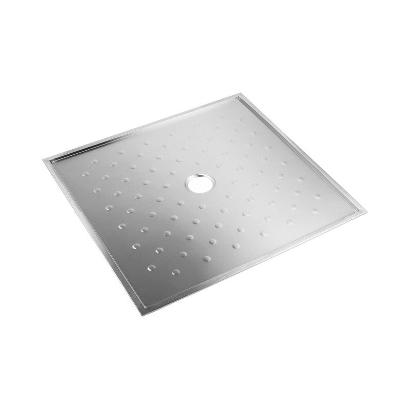 Photo Extra flat shower tray stainless steel accessible People with Reduced Mobility IN-324