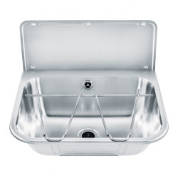 Wash basin in stainless steel multi-functions with back splash