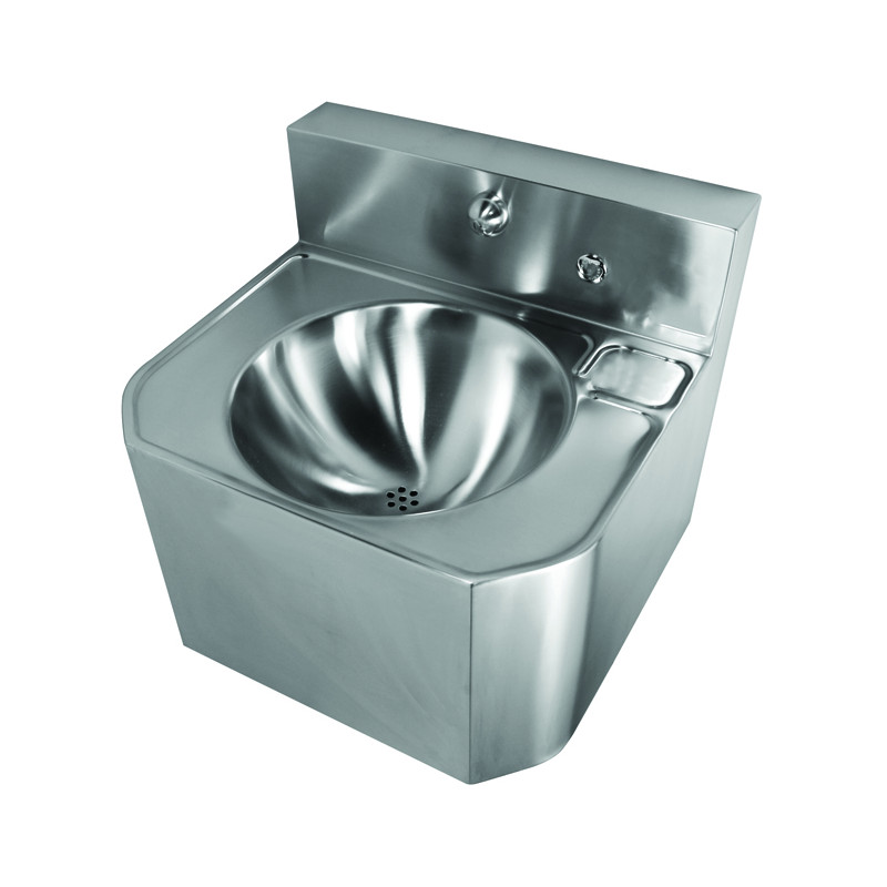 side splash proof silver Details about   17"commercial stainless steel wall mounted wash basin