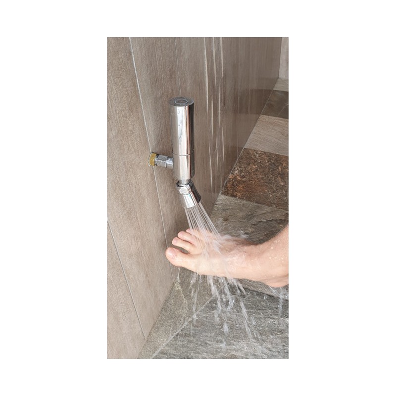 Lavadora de abluciones, piscina y playa con cierre automático