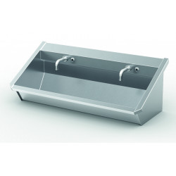 Miniature-4 Double wall-mounted washbasin with integrated automatic taps INTER-1-100