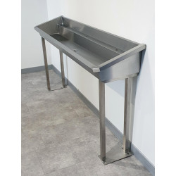 Miniature-2 Stainless steel collective trough on legs INTER-P9-60