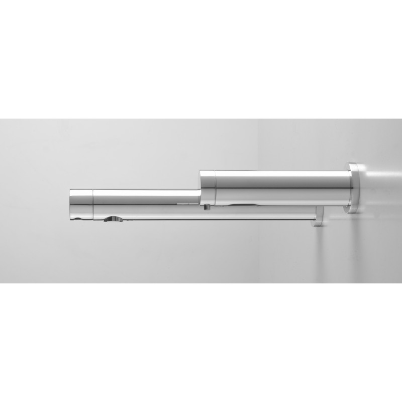 Robinet électronique design encastré mural AKWALINE et distributeur de savon sans contact