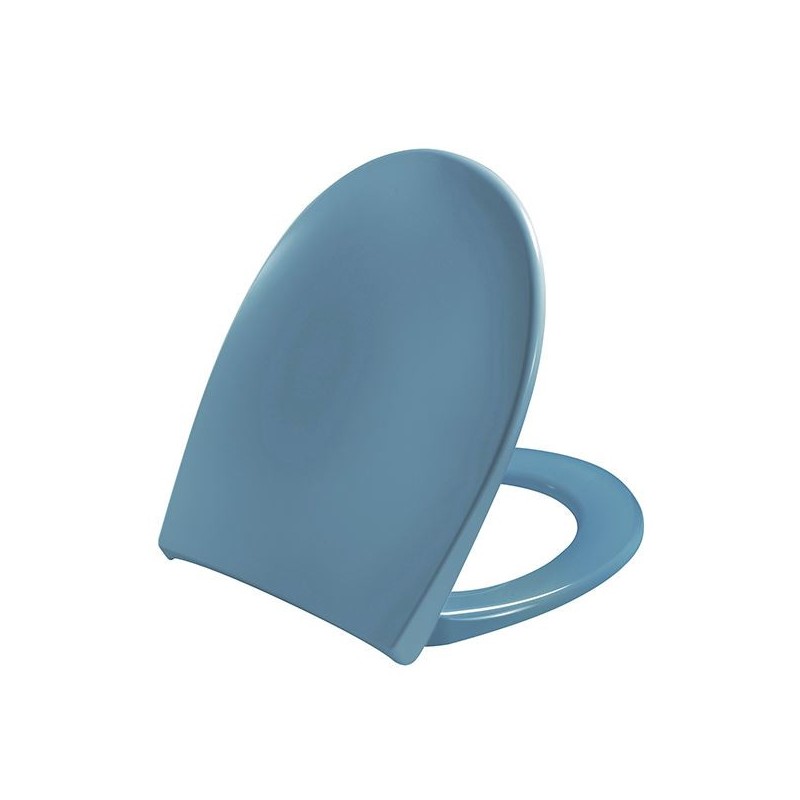 Blue bermude toilet lid and seat