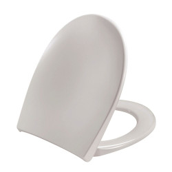 Siège de toilette rond en plastique à fermeture lente, blanc, 14,56 x  17,71 de RUNFINE INTERNATIONAL