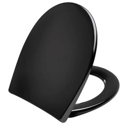 Miniature-8 Cómodo asiento de inodoro negro WC-PS-R