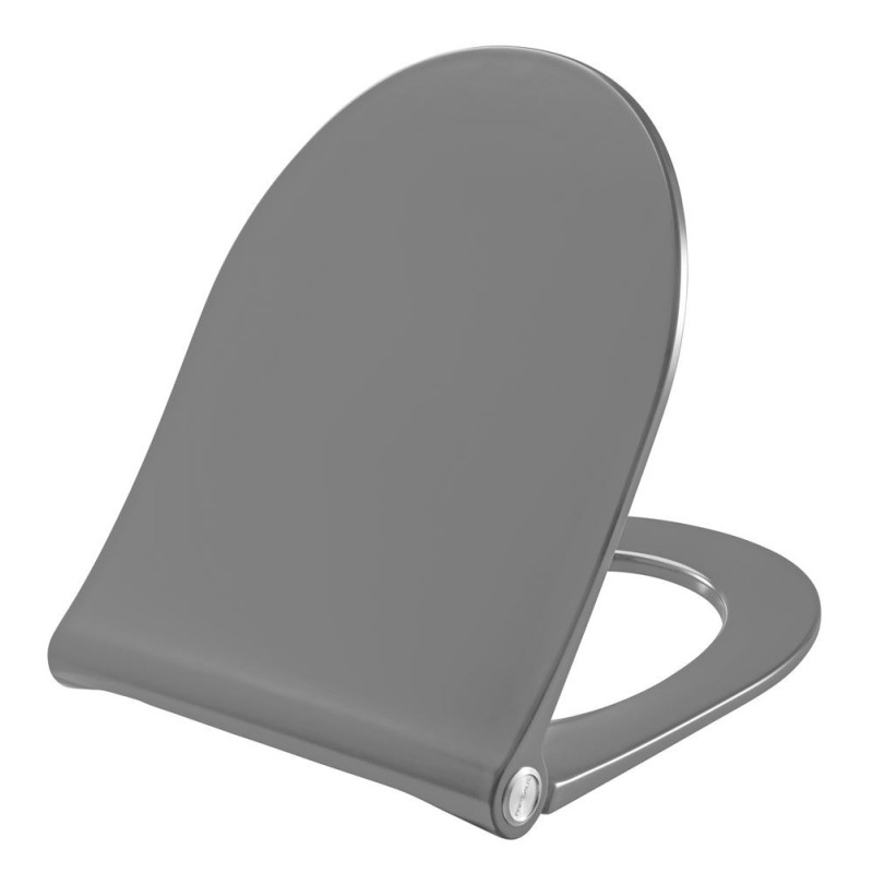Asiento de inodoro de diseño gris carbón