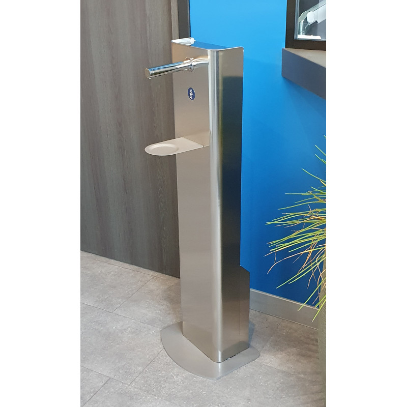 Photo Borne automatique de gel hydro-alcoolique pour collectivités RES-580