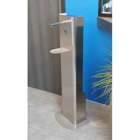 Borne automatique de gel hydro-alcoolique pour collectivités