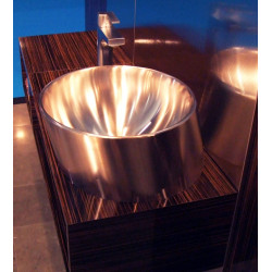 Miniature-2 PISA design countertop stainless steel washbasin L-029-S