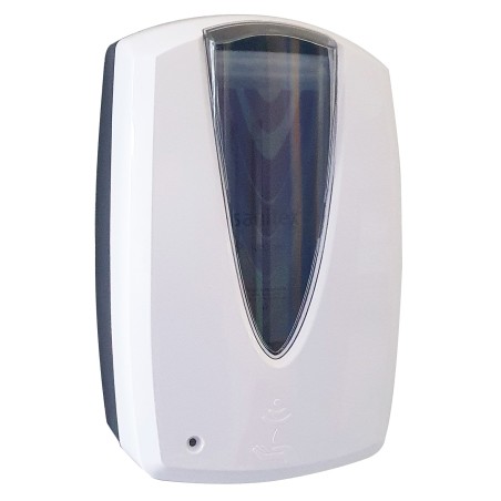 Distributeur de gel hydro-alcoolique mural automatique avec fenêtre de niveau