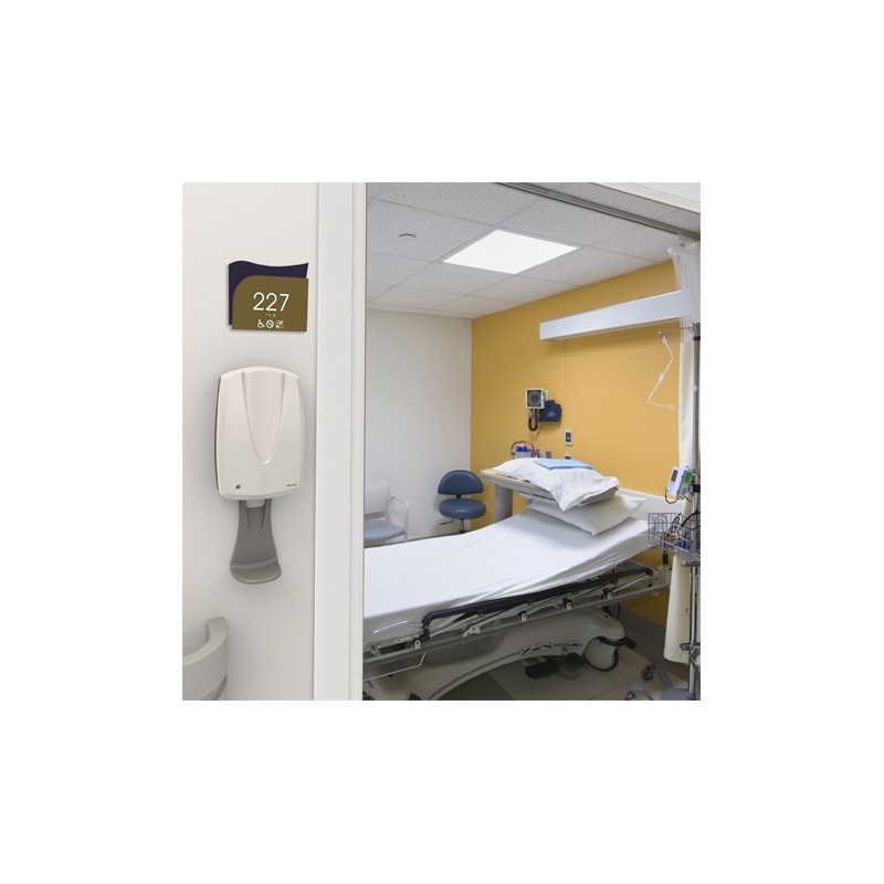 Dispensador de gel con vaso antigoteo