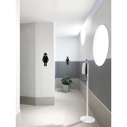 Miniature-6 Floor mounted gel-hydroalcoholic dispenser for public toilets DSV-TO
